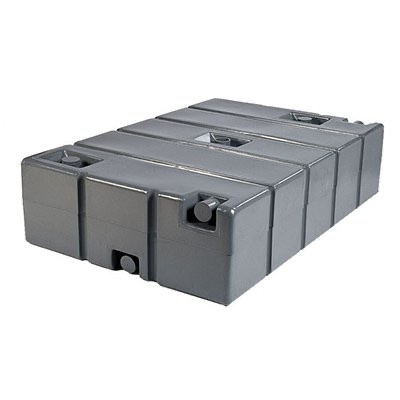 Portable restroom holding tank